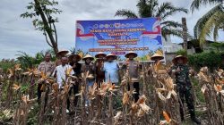 Polres Asahan Ikuti Zoom Panen Raya Jagung Nasional Bersama Presiden RI di Polsek Buntu Pane