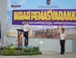 Rutan Kelas I Medan Gelar Apel Ikrar Bersama, Tegaskan Komitmen Bersih dari Handphone Ilegal, Narkoba dan Penipuan