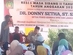 Reses di Besitang, Donny Setha Serap Aspirasi Warga Desa Bukit Selamat