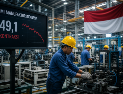 Manufaktur Indonesia Terkontraksi, Rupiah Melemah Dekati 17.400 per Dolar AS