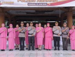Kapolres Asahan Pimpin Upacara Serah Terima Jabatan Kapolsek Sei Kepayang