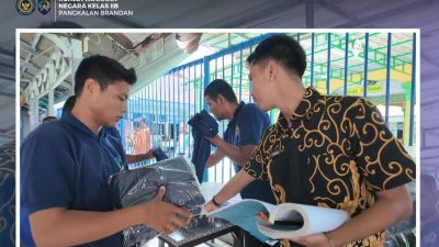 Dukung Pembinaan, Rutan Pangkalan Brandan Bagikan Pakaian kepada WBP