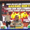 Polres Asahan Gagalkan Peredaran 9 Kilogram Sabu dan 800 Cartridge Vape Etomidate, Tiga Kurir Perempuan Ditangkap