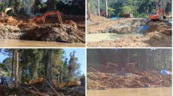 Puluhan Excavator Kembali Beroperasi di Sungai Batang Gadis, Warga Minta Presiden dan Kapolri Turun Tangan