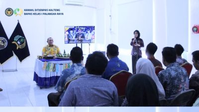 Momen Hangat di Bapas Palangka Raya: Kejutan Ulang Tahun Kabapas Theo Adrianus Perkokoh Soliditas dan Semangat Kekeluargaan Jajaran