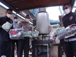 Satres Narkoba Polres Asahan Musnahkan 8,7 Kg Sabu dan 772 Vape Etomidate, Selamatkan 19.600 Jiwa