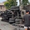 Truk Diduga Rem Blong Picu Kecelakaan Beruntun di Jalur Medan-Berastagi, Sejumlah Kendaraan Ringsek