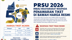 Waspada Tiket PRSU 2026 Murah, Panitia Pastikan Tak Ada Diskon Resmi