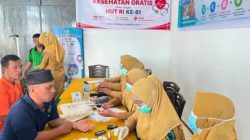 Lapas Gunungtua Gelar Pemeriksaan Kesehatan Gratis Sambut HUT ke-81 RI