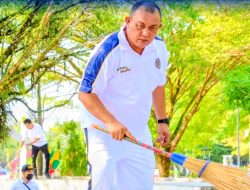 Bentuk Kepedulian Terhadap Lingkungan, Bapas Palangka Raya Menggelar Kerja Bakti di Area Publik Jelang HUT RI ke-81