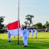 Rutan Pangkalan Brandan Hadiri Upacara Penurunan Bendera HUT Ke-81 RI di Kecamatan Babalan
