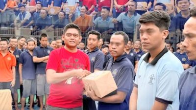Kebersamaan Warnai Pembagian Hadiah Lomba HUT Ke-81 RI bagi Petugas dan WBP Rutan Pangkalan Brandan