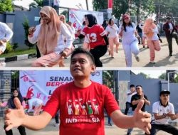 Rutan Pangkalan Brandan Gelar Senam Bersama dan Lomba Semarakkan HUT RI Ke-81