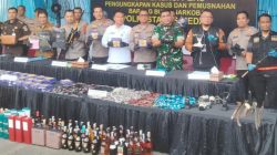 300 Hari Kerja, Polrestabes Medan Ungkap 1.187 Kasus Narkoba Jaringan Indonesia-Malaysia