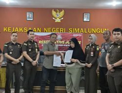 Kejati Sumut Hentikan Kasus Penadahan Warga Simalungun Lewat Restorative Justice