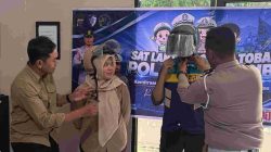 Satlantas Polres Toba Beri Edukasi dan Sosialisasi Tertib Berlalulintas Kepada Karyawan Perum Jasa Tirta I Kabupaten Toba