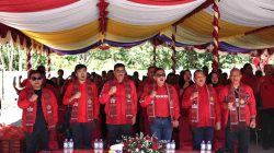 Hasto dan Djarot Groundbreaking Kantor PDIP Samosir, Pesan Megawati: Jangan Jadi Bangunan Elitis