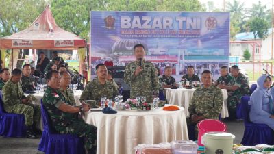 TNI AU Lanud Soewondo Gelar Bazar dan Pasar Murah Rakyat
