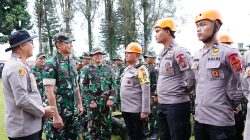 Pangdam I/BB Tinjau Kesiapsiagaan Penanganan Erupsi Gunung Sinabung, 1.279 Personel Disiagakan
