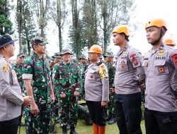 Pangdam I/BB Tinjau Kesiapsiagaan Penanganan Erupsi Gunung Sinabung, 1.279 Personel Disiagakan