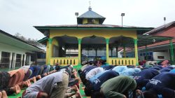 Rutan Pangkalan Brandan Bersama UPT Pemasyarakatan se-Indonesia Laksanakan Shalat Istisqa