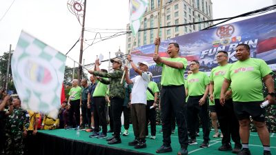 Wagub Sumut Lepas Ribuan Peserta Fun Run 5K HUT ke-81 TNI