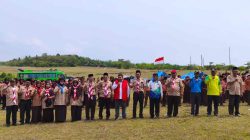 Ratusan Pelajar Ikuti Kemah Bakti Kemanusiaan Kemenag Paluta dan PMI di Danau Sagayung