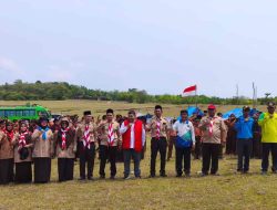 Ratusan Pelajar Ikuti Kemah Bakti Kemanusiaan Kemenag Paluta dan PMI di Danau Sagayung