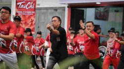 Cuma Dengan Ayunan Lembut, Ratusan Warga Medan Cari Tenang Lewat Tai Chi