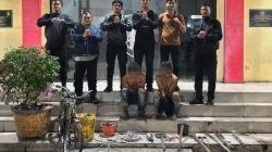 Curi Kabel Fiber Optik Bawah Tanah, Dua Pria di Medan Labuhan Digelandang ke Sel
