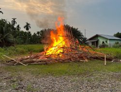 Gerebek Sarang Narkoba di Sunggal, Enam Barak Dibakar