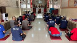 Perkuat Pembinaan Kerohanian: Lapas Kelas I Medan Gelar Puja Bakti Bersama Yayasan Sangha Bodhiphakkhiya Nusantara